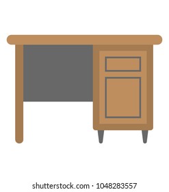 
Study desk with storage drawers 
