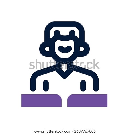 study duotone icon. Sleek and modern vector icon for websites, mobile apps, marketing materials, and corporate design. Fully scalable and ready to use.