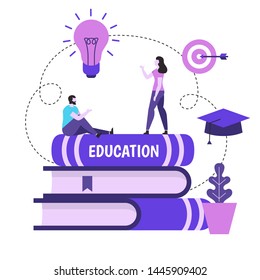 Study and education concept. Education, online training courses, distance education.