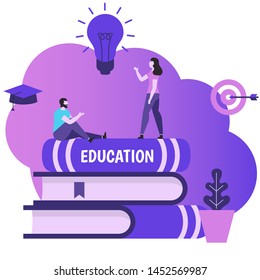 Study and education concept. Education, online training courses, distance education.