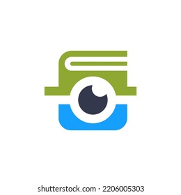 study education logo design vector sign