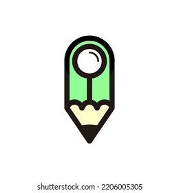 study education logo design vector sign