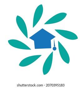 Studium oder Ausbildung Logo oder Clip-Art oder minimalistisches Logo