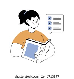 Study Guide Modern illustrations. Eps 10 file on transparent background