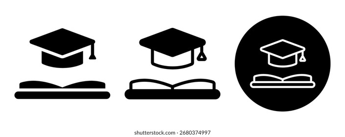 Study Icon Collection Glyph and Mixed Vector Illustration