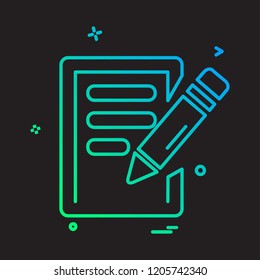 Study icon design vector 