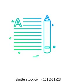 Study icon design vector