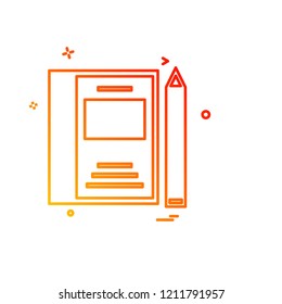 Study icon design vector