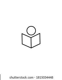 study icon, flat vector icon.
