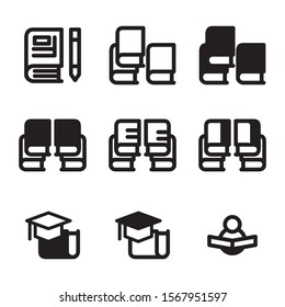 study icon isolated sign symbol vector illustration - Collection of high quality black style vector icons
