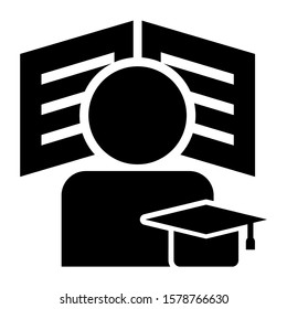 study icon isolated sign symbol vector illustration - high quality black style vector icons
