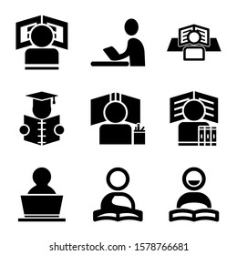 study icon isolated sign symbol vector illustration - Collection of high quality black style vector icons
