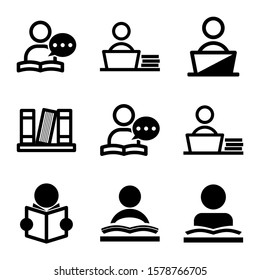 study icon isolated sign symbol vector illustration - Collection of high quality black style vector icons
