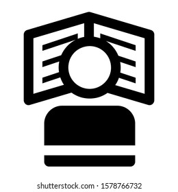 study icon isolated sign symbol vector illustration - high quality black style vector icons
