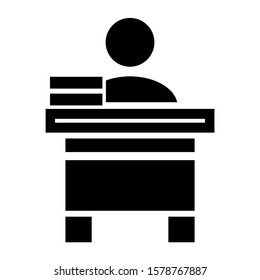 study icon isolated sign symbol vector illustration - high quality black style vector icons
