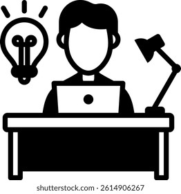 Study Icon Mixed Vector Illustration