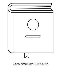 Study icon. Outline illustration of study vector icon for web