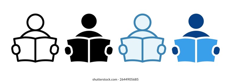 Study Icon Set Multiple Style Collection