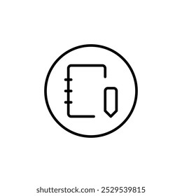 Study icon Thin vector set