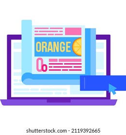 Study icon. Vocabulary service vector. English learning. Foreign language training online service. Remote school lesson logo