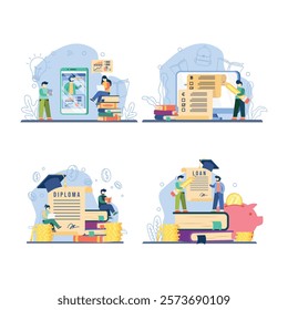 Study illustration design school design 