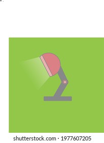 Study lamp cartoon illustration vector, can be used for children's textbooks, etc.