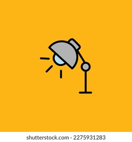 Study Lamp Cute simple Icon Vector