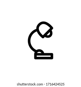 Study Lamp Education Outline Icon Logo Vector Illustration
