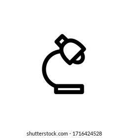 Study Lamp Education Outline Icon Logo Vector Illustration

