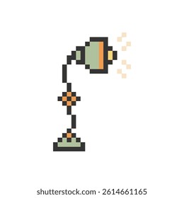 study lamp home pixel art