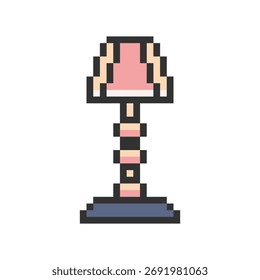 study lamp home pixel art