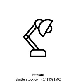 Study lamp icon, design inspiration vector template for education web design or mobile app