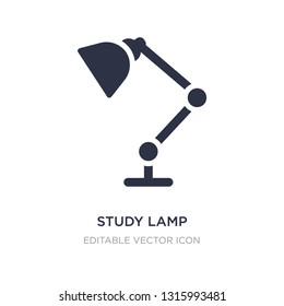 study lamp icon on white background. Simple element illustration from Computer concept. study lamp icon symbol design.