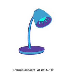 Icono de la lámpara del estudio en un fondo blanco, diseño de la ilustración