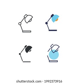 study lamp vector icon light bulb 