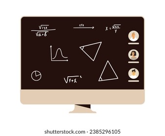 Lerne mit mir. Studieren Sie Kumpel. Bildung zusammen. Vektorgrafik.