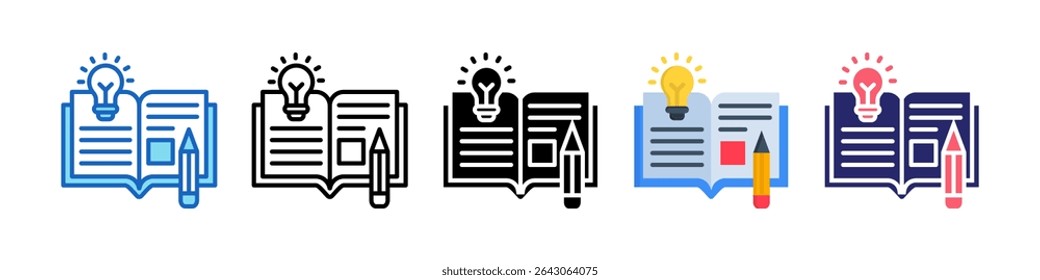 Study Multiple Style Icon Set Collection.