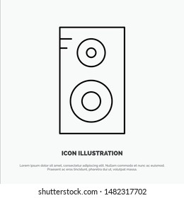 Study, Music Class, School Line Icon Vector