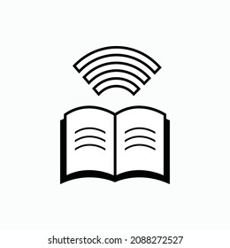 Study Online Icon. Long Distance Learning Symbol - Vector. 
