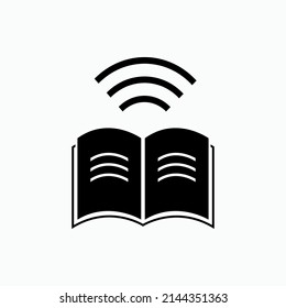 Study Online Icon. Long Distance Education Symbol - Vector.
