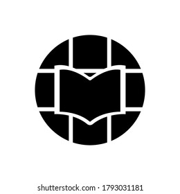 Study online icon vector on white