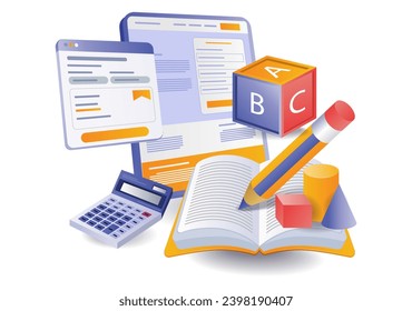 Estudiar escuela en línea con una aplicación de cuenta