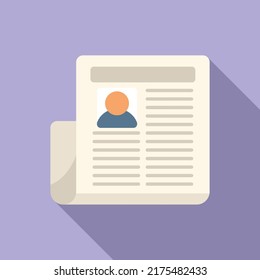 Study paper icon flat vector. Degree diploma. Training online