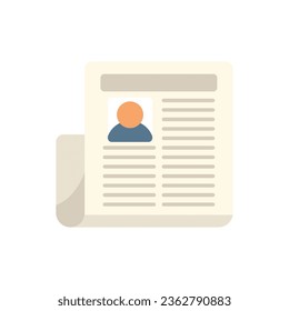 Study paper icon flat vector. Degree diploma. Training online isolated