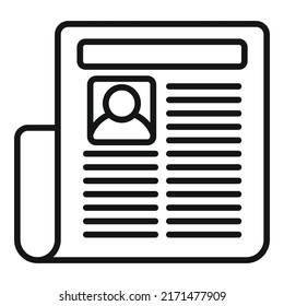 Study paper icon outline vector. Degree diploma. Training online