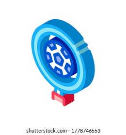 Study Parsing Football Match Icon Vector. Isometric Study Parsing Football Match Sign. Color Isolated Symbol Illustration