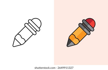 Study pencil icon vector. Great for education, office, industry, entertainment and web.