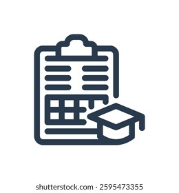 Study Permit for Study Abroad Vector Icon