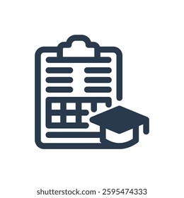 Study Permit for Study Abroad Vector Icon