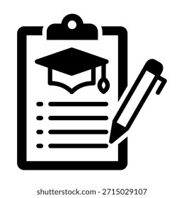 Ícone de plano de estudo Ilustração de vetor de estilo misto